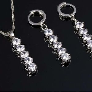 New 3 pc. Forever Sterling silver Necklace Set